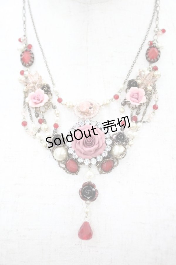 画像1: axes femme / ローズネックレス  ブラック H-25-02-20-1016-AX-AC-NS-ZH (1)