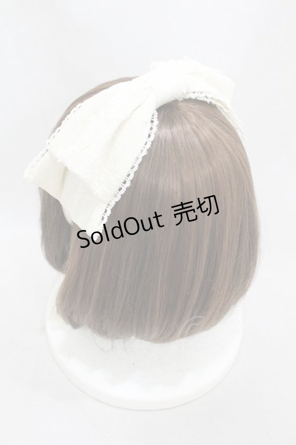 画像2: axes femme kawaii / レディローズヘッドドレス  アイボリー H-25-02-20-1002-AX-AC-NS-ZH (2)