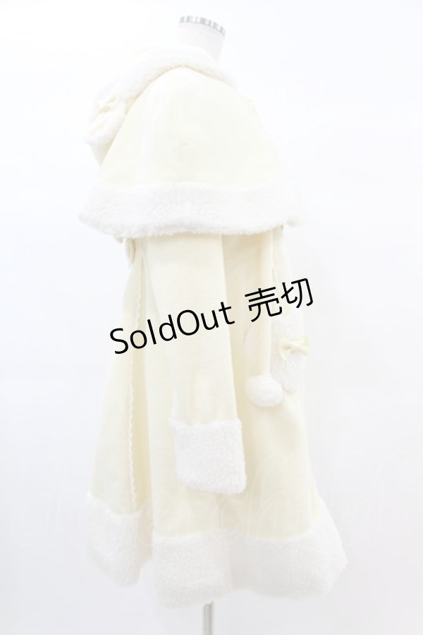 画像3: Angelic Pretty / ケープ付きくまちゃんダッフルコート Free アイボリー H-25-02-20-1025-AP-CO-NS-ZH (3)