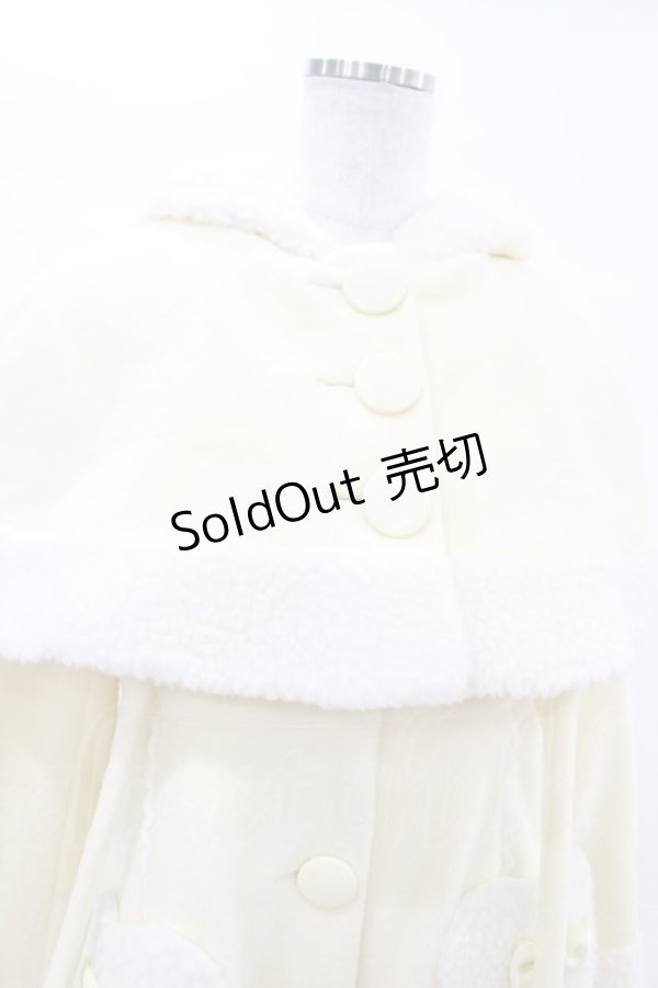 画像4: Angelic Pretty / ケープ付きくまちゃんダッフルコート Free アイボリー H-25-02-20-1025-AP-CO-NS-ZH (4)