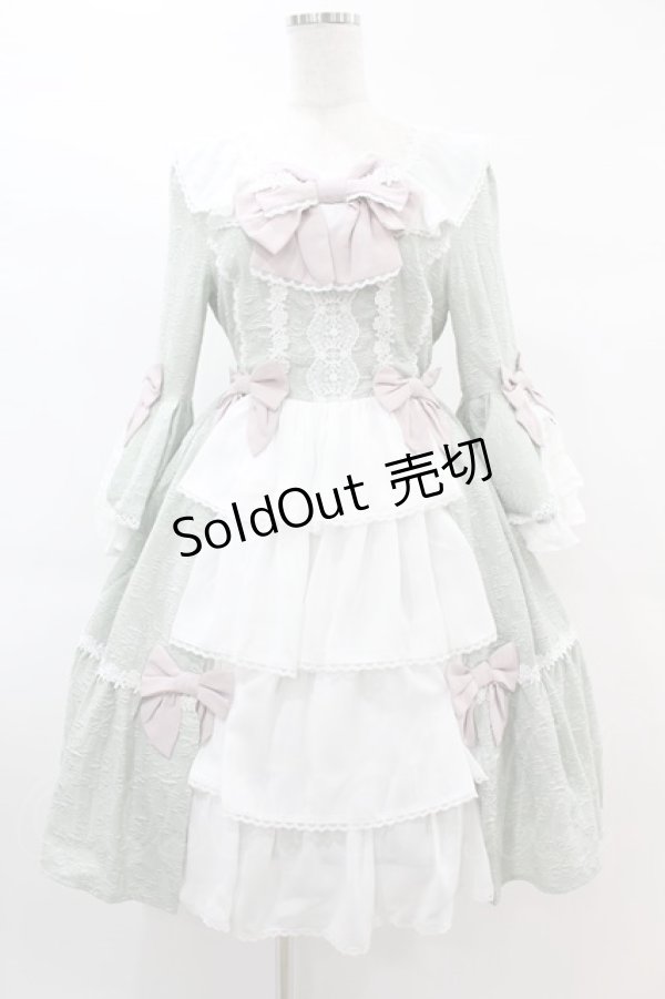 画像1: axes femme kawaii / メアリー姫袖ドレス M ミント H-25-02-20-1031-AX-OP-NS-ZH (1)