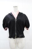 画像1: DARK IN LOVE / Alternative fashion cat haunt zipper top XL ブラック H-25-02-21-1050-PU-TO-KB-ZI (1)