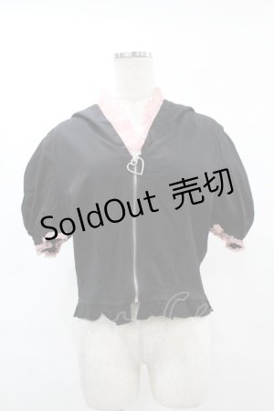 画像: DARK IN LOVE / Alternative fashion cat haunt zipper top XL ブラック H-25-02-21-1050-PU-TO-KB-ZI