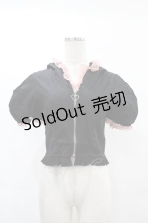 画像: DARK IN LOVE / Alternative fashion cat haunt zipper top S ブラック H-25-02-21-1053-PU-TO-KB-ZI