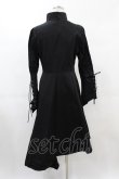 画像2: DARK IN LOVE / Punk long jacket with oblique asymmetrical shape M ブラック H-25-02-21-1055-PU-JA-KB-ZT (2)