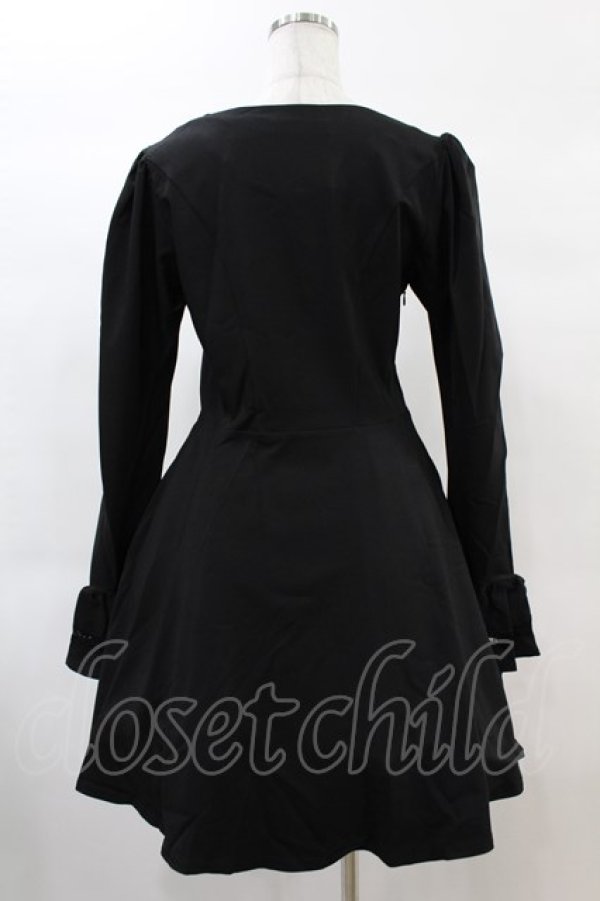 画像2: DARK IN LOVE / Gothic lolita doll longsleeves dress M ブラック H-25-02-21-1009-PU-OP-KB-ZH (2)