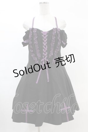画像: DARK IN LOVE / Harajuku purple cross sweet cool rebel dress XL ブラック H-25-02-21-1025-PU-OP-KB-ZH
