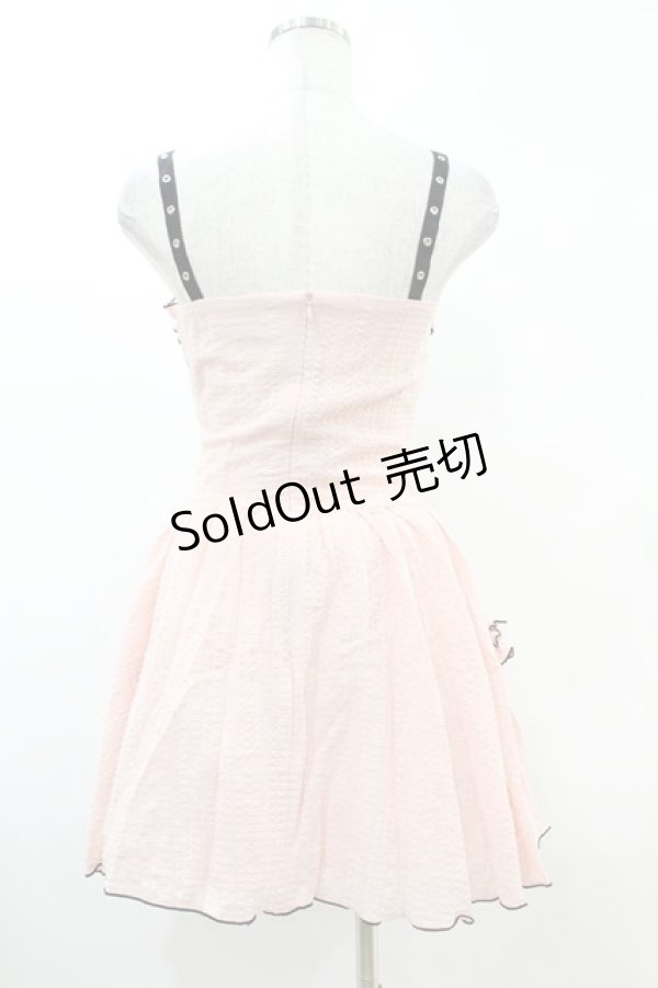 画像2: DARK IN LOVE / Pink doll moon strap dress XS ピンク H-25-02-21-1026-PU-OP-KB-ZI (2)