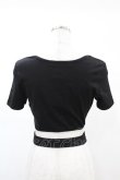 画像2: DARK IN LOVE / Punk locomotive check heart crop top XS ブラック H-25-02-21-1040-PU-TO-KB-ZH (2)