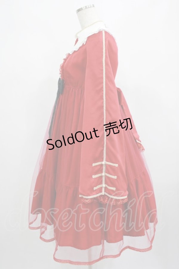 画像2: Angelic Pretty / Hao Hao PandaワンピースSet Free レッド H-25-02-22-003-AP-OP-NS-ZH (2)