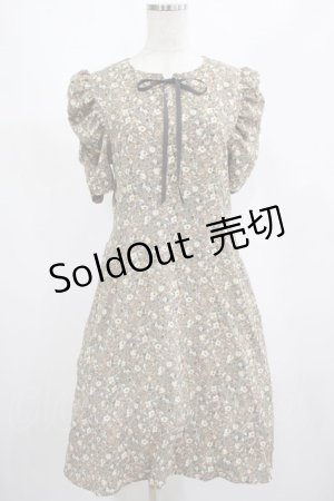 画像: Fi.n.t / 小花柄パワショルワンピース Free D/BEIGE H-25-02-22-033-CA-OP-NS-ZH