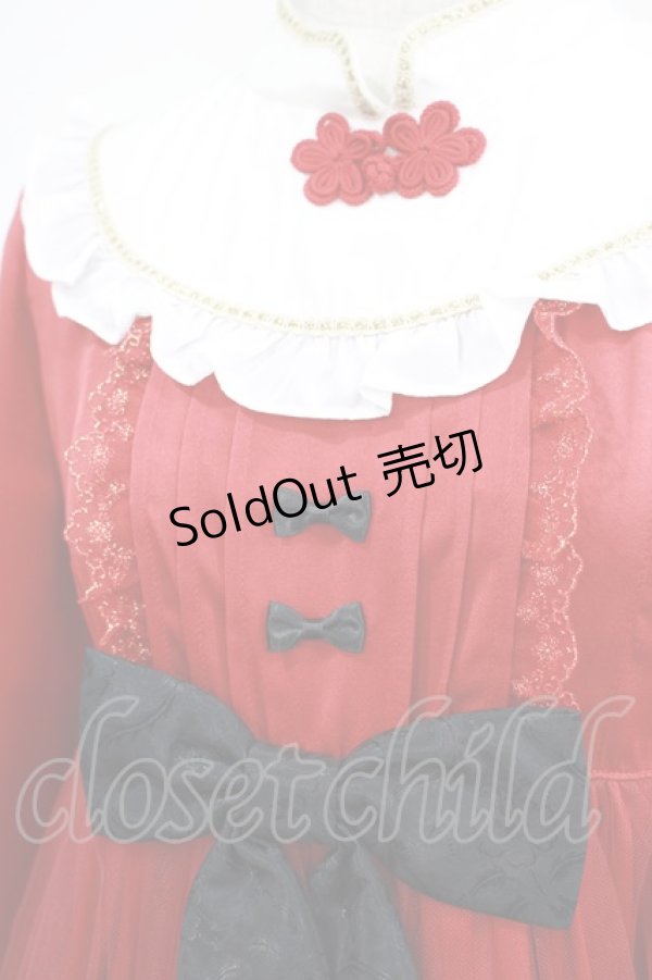 画像5: Angelic Pretty / Hao Hao PandaワンピースSet Free レッド H-25-02-22-003-AP-OP-NS-ZH (5)