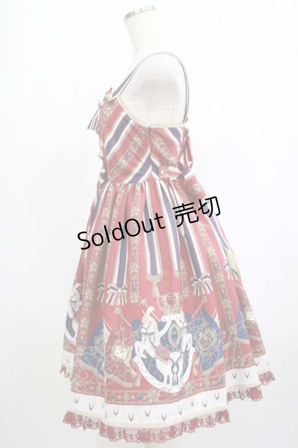 画像2: Angelic Pretty / ガーディアンユニコーンジャンパースカート Free ワイン H-25-02-22-004-AP-OP-NS-ZH (2)