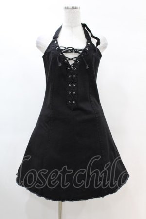画像: KILL STAR / Subzero Halter Dress M ブラック H-25-02-22-1014-SL-OP-KB-ZI