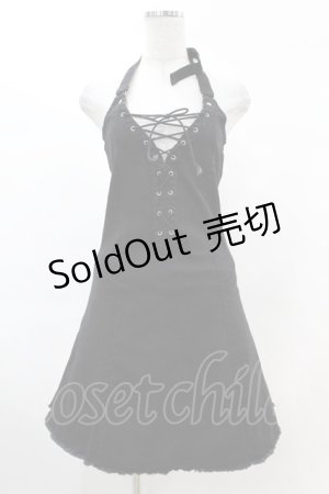 画像: KILL STAR / Subzero Halter Dress XS ブラック H-25-02-22-1017-SL-OP-KB-ZS