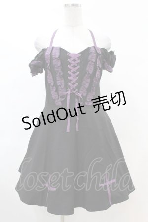 画像: DARK IN LOVE / Harajuku purple cross sweet cool rebel dress M ブラック H-25-02-22-1024-PU-OP-KB-ZY