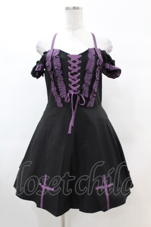 画像: DARK IN LOVE / Harajuku purple cross sweet cool rebel dress M ブラック H-25-02-22-1025-PU-OP-KB-ZI