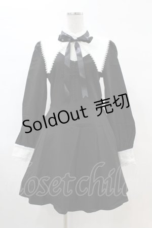 画像: DARK IN LOVE / Gothic lolita black and white bow neck dress L ブラック H-25-02-22-1035-PU-OP-KB-ZS