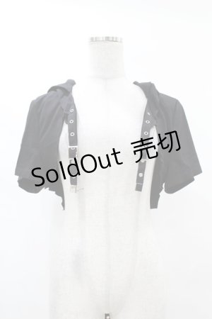 画像: DARK IN LOVE / Punk cool cat tail cape L ブラック H-25-02-22-1046-PU-TO-KB-ZS