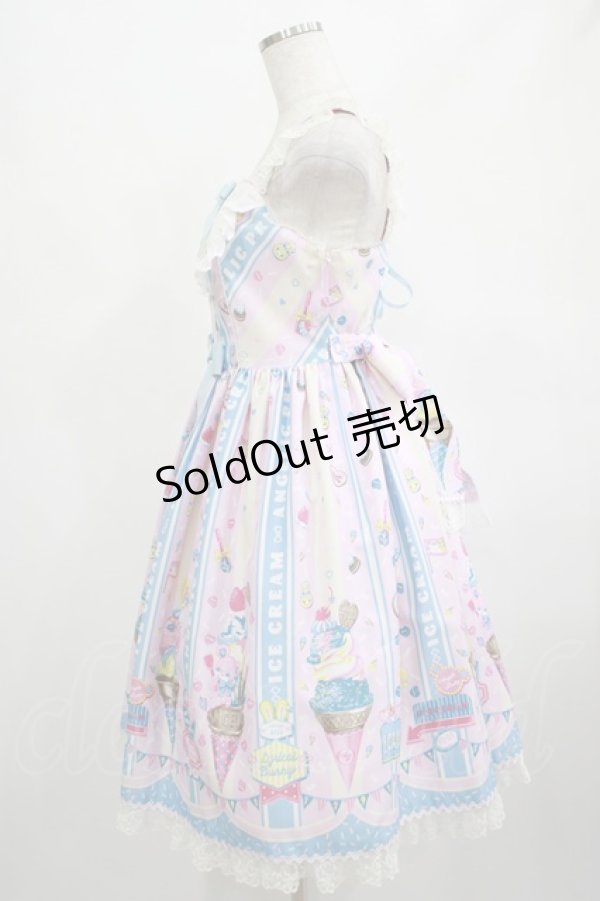 画像2: Angelic Pretty / Ice Cream Parlorジャンパースカート Free ピンク H-25-02-22-005-AP-OP-NS-ZH (2)