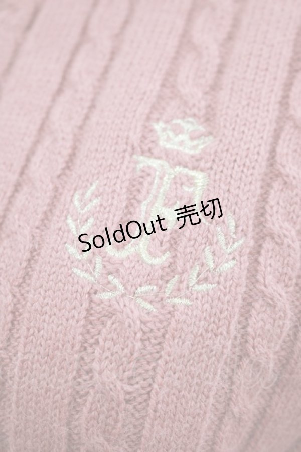画像4: Fi.n.t / モノグラムロゴ刺繍ニットポロ Free PINK H-25-02-22-062-CA-TO-NS-ZH (4)
