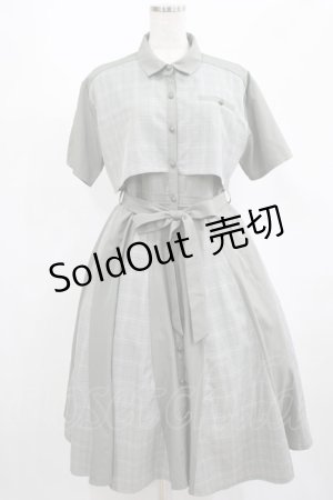 画像: axes femme / パッチワークワンピース Free カーキ H-25-02-22-013-AX-OP-NS-ZH