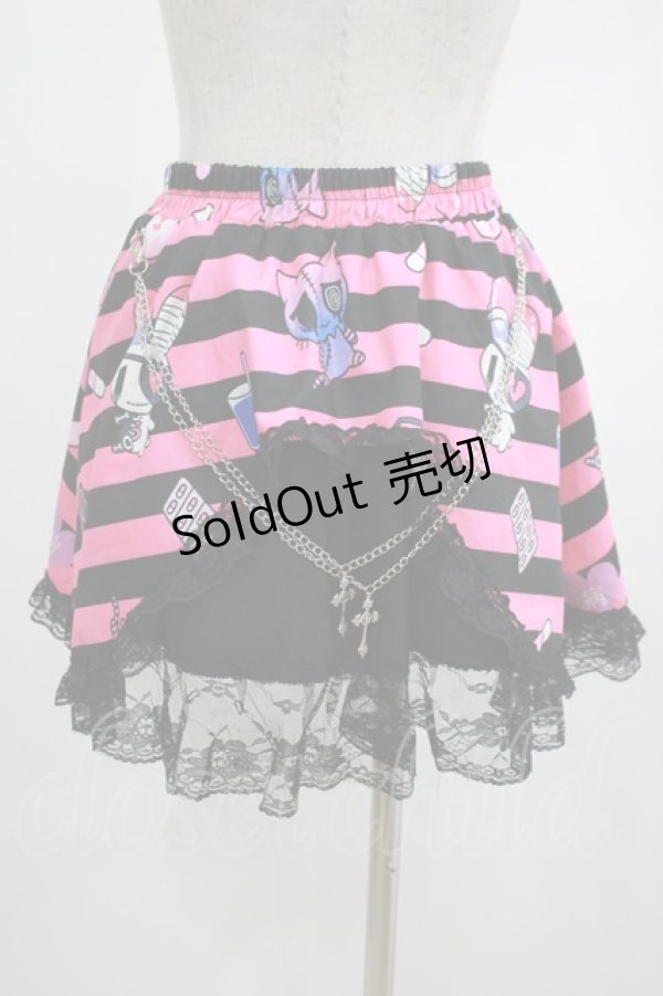 画像3: ACDC RAG / 病みかわパンクメンヘラチャンスカート ONE SIZE 黒 H-25-02-23-041-PU-SK-KB-ZH (3)