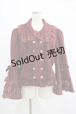 画像: ATELIER PIERROT / Alettaショートコート 2 ボルドー H-25-02-23-045-EL-CO-KB-ZH