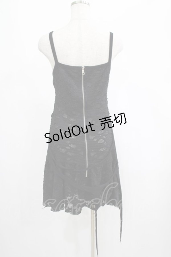 画像3: DARK IN LOVE / Gothic super white cross strap dress M ブラック H-25-02-23-048-PU-OP-KB-ZH (3)
