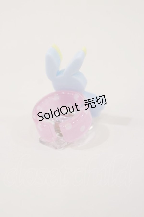 画像2: Angelic Pretty / BUNNY TOYリング  サックス/ピンク H-25-02-23-1046-AP-AC-NS-ZH (2)