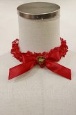 画像1: Angelic Pretty / レースハートチャームチョーカー  レッド H-25-02-23-1048-AP-AC-NS-ZH (1)