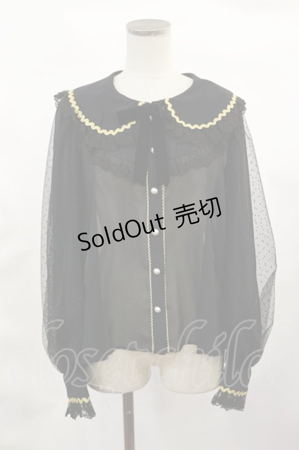 画像1: Angelic Pretty / Bunny Crownブラウス Free ブラック H-25-02-23-1013-AP-BL-NS-ZH (1)