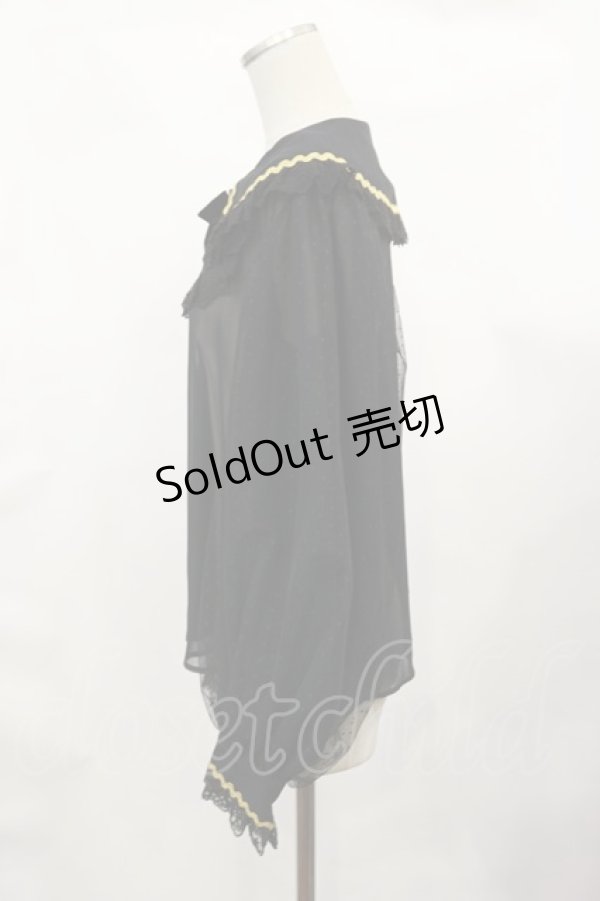 画像2: Angelic Pretty / Bunny Crownブラウス Free ブラック H-25-02-23-1013-AP-BL-NS-ZH (2)