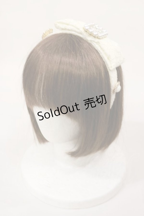 画像1: Swankiss / SX bijou lace カチューシャ  オフ H-25-02-23-1022-CA-AC-NS-ZH (1)