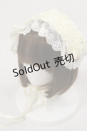 画像: metamorphose / チュールレースヘッドドレス(パールチェーン)  アイボリー H-25-02-23-1027-ME-AC-NS-ZH