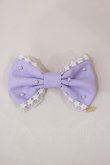 画像1: Angelic Pretty / ロゴスターチャームオーガンジーバレッタ  ラベンダー H-25-02-23-1035-AP-AC-NS-ZH (1)