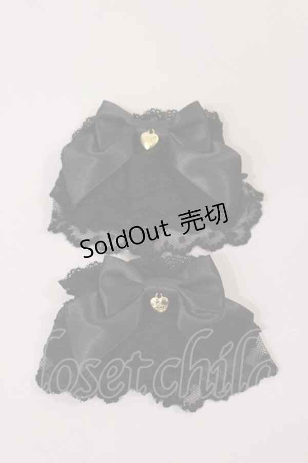 画像1: Angelic Pretty / Cute Ribbonお袖とめ  ブラック H-25-02-23-1038-AP-ZA-NS-ZH (1)