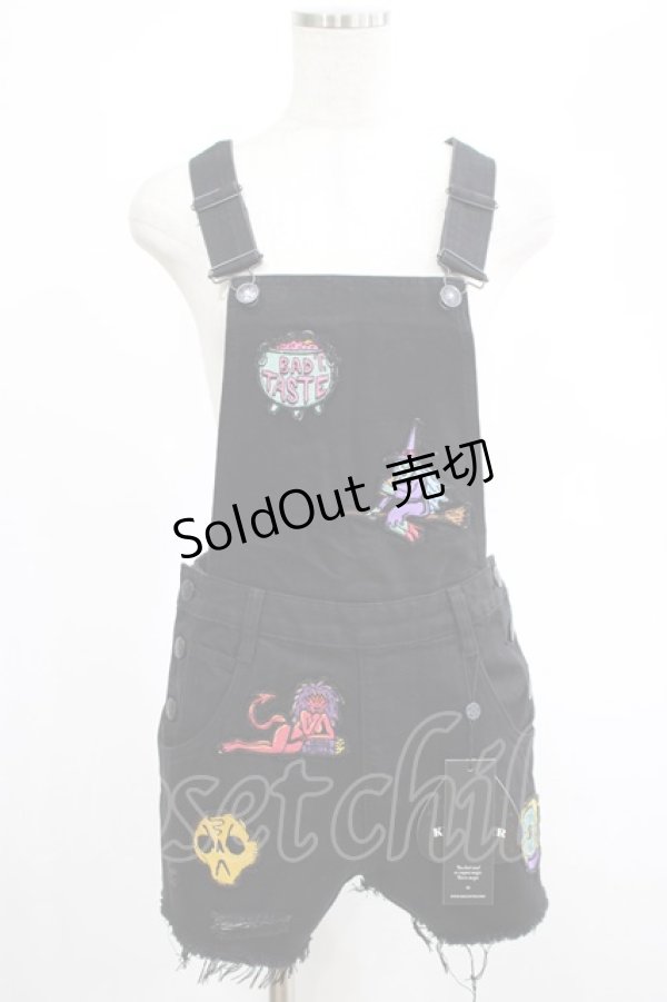 画像1: KILL STAR / Oracle denim overalls XS ブラック H-25-02-23-050-SL-PA-KB-ZH (1)