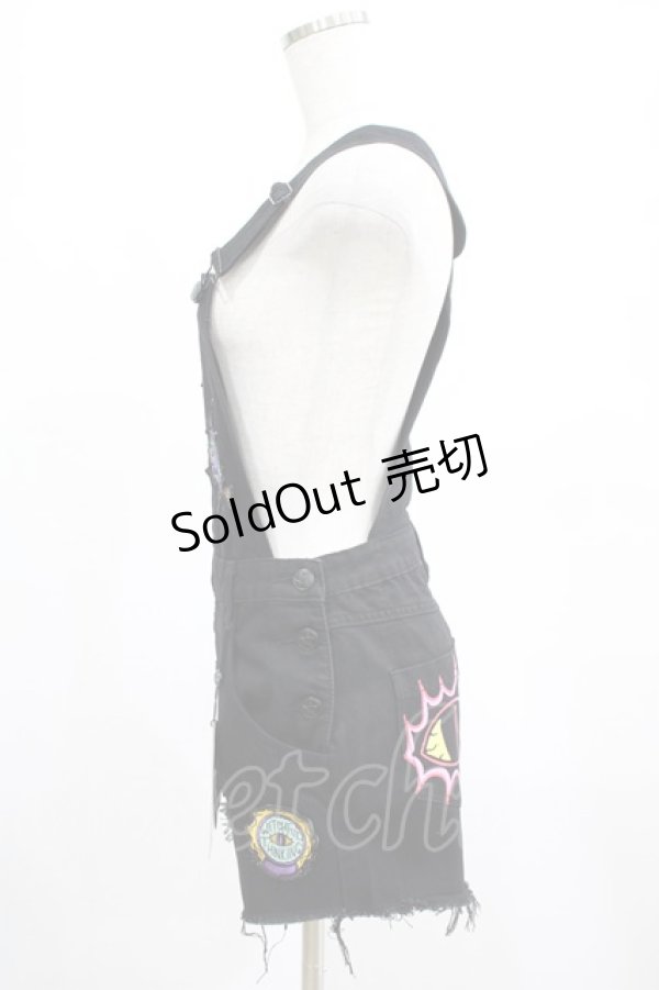 画像2: KILL STAR / Oracle denim overalls XS ブラック H-25-02-23-050-SL-PA-KB-ZH (2)