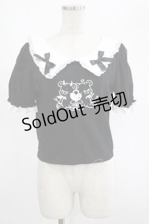 画像: DARK IN LOVE / Black lolita two little bears doll top XL ブラック H-25-02-23-054-PU-TO-KB-ZH