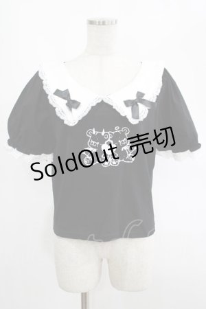 画像: DARK IN LOVE / Black lolita two little bears doll top XXL ブラック H-25-02-23-055-PU-TO-KB-ZH