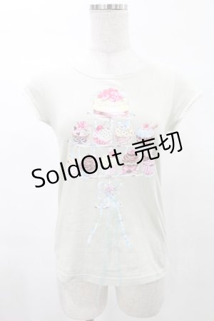 画像: MILK / カップケーキキャンドルTee  ミント H-25-02-23-2035-ML-TO-KB-ZH