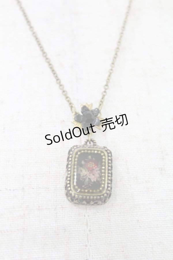 画像1: Michal Negrin / フレームネックレス  ゴールド H-25-02-23-2008-LO-AC-KB-ZH (1)