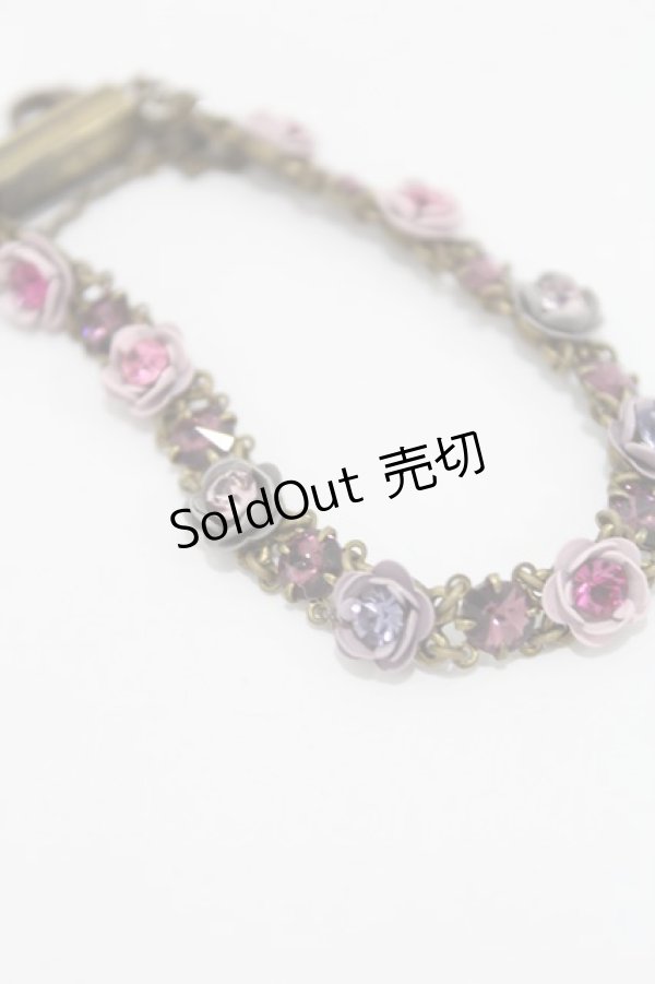 画像3: Michal Negrin / フラワーブレスレット　  ゴールド×ピンク H-25-02-23-2002-LO-AC-KB-ZH (3)