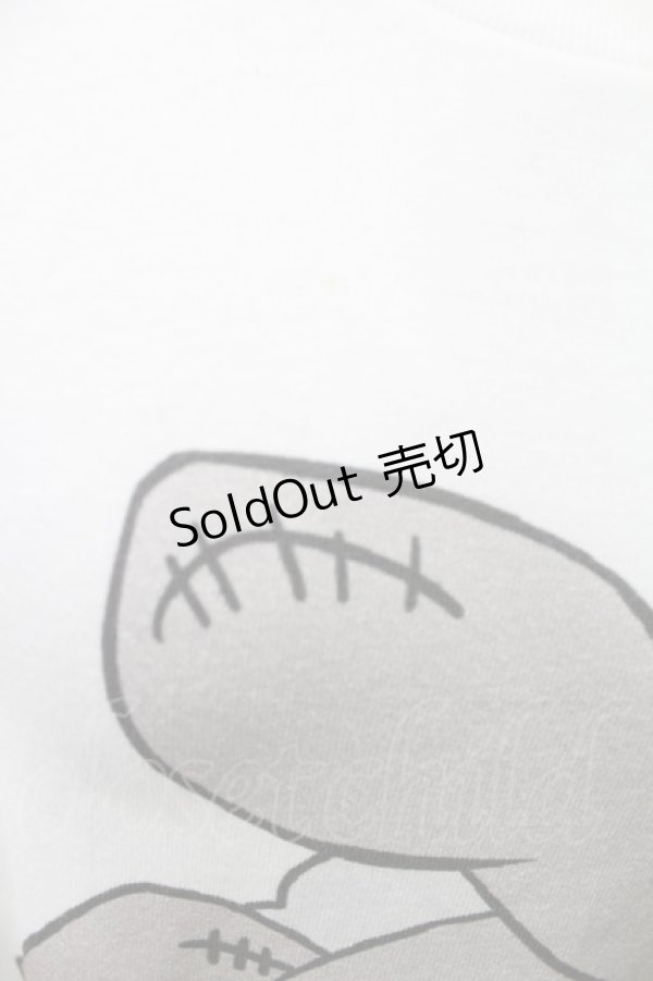 画像3: NieR Clothing / プリントLONG CUTSEW XL 白 H-25-02-23-2033-PU-TO-KB-ZH (3)