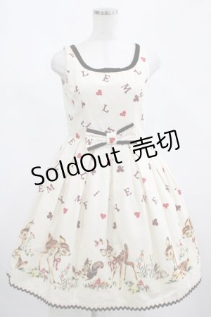 画像: Emily Temple cute / バンビノースリーブワンピース  オフシロ H-25-02-23-019-ET-OP-KB-ZH