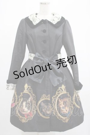 画像: Juliette et Justine / Une bibliotheque et Chat Coat サイズ2 ブラック（ル カードル デュ シャ） H-25-02-24-024-CL-CO-NS-ZH