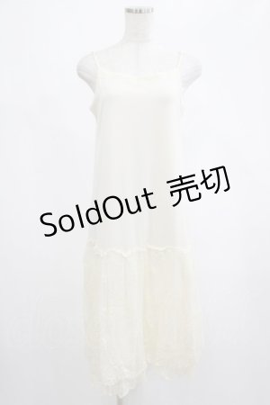 画像: axes femme / レース使いペチワンピース M アイボリー H-25-02-24-032-AX-OP-NS-ZH