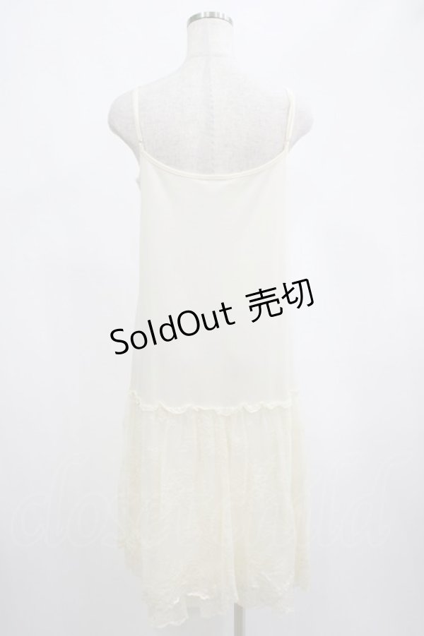 画像3: axes femme / レース使いペチワンピース M アイボリー H-25-02-24-032-AX-OP-NS-ZH (3)