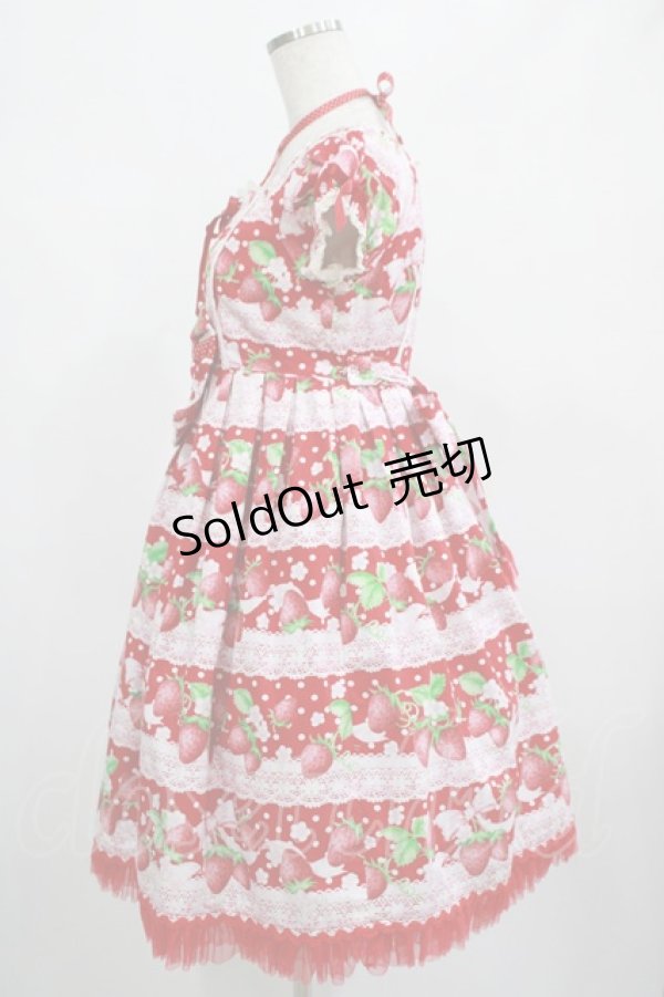 画像2: Angelic Pretty / いちごミルフィーユワンピース Free レッド H-25-02-24-004-AP-OP-NS-ZH (2)